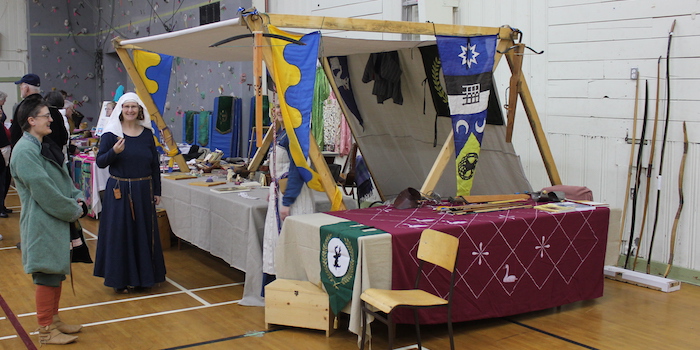 Hartwood's demonstration at Heritage Days in Cumberland.